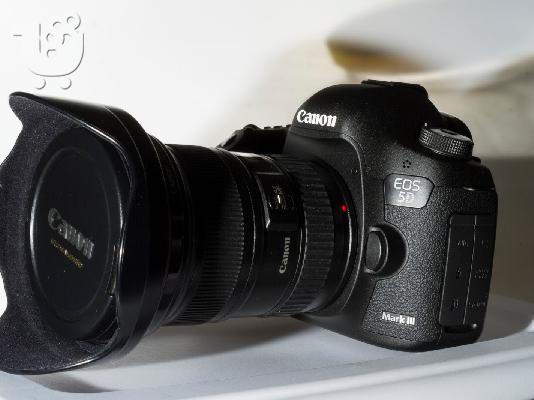 PoulaTo: Ολοκαίνουρια Canon - EOS 5D Mark III DSLR φωτογραφική μηχανή με 24-105mm f / 4 L IS Lens - Μαύρο